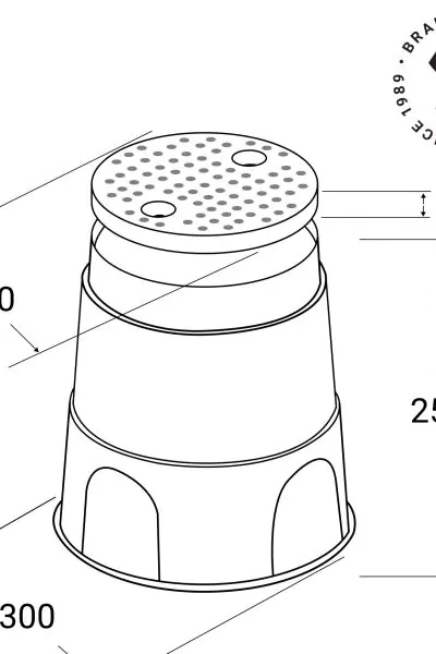 Люк круглый 30см
